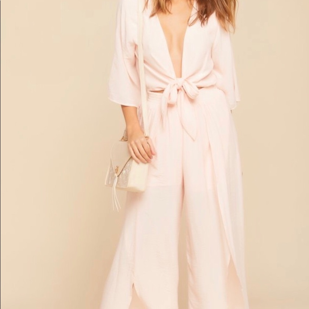 12th Tribe Rose All Day Blush Romper